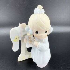 Vintage 1990s Precious Moments Sharing the Good News Together Ceramic Figurine